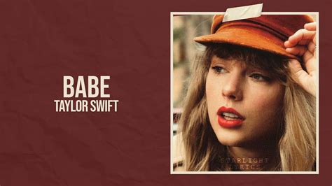 babe tailor|Babe (Taylor’s Version) [From The Vault] .